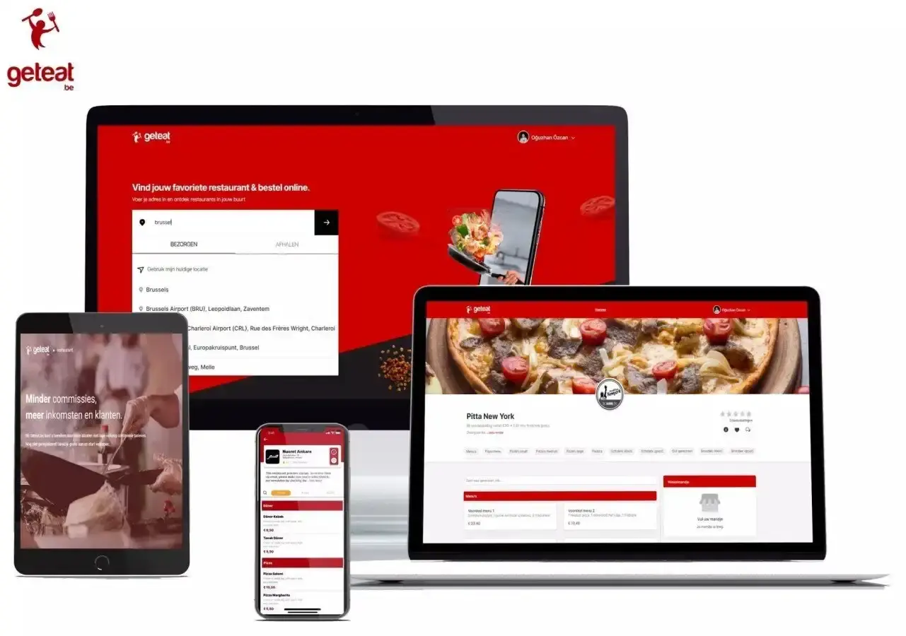Geteat online yemek sipariş ve restoran eşleşme platformu